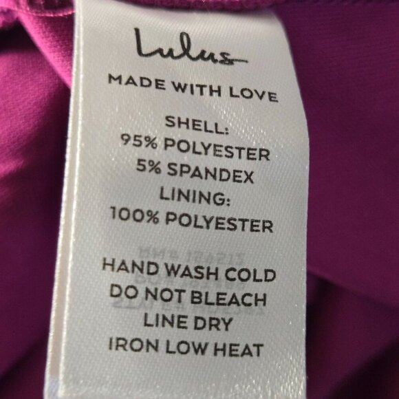 Lulus Regal Effect Magenta Velvet Bustier Staples Maxi Dress Size L - Picture 9 of 9